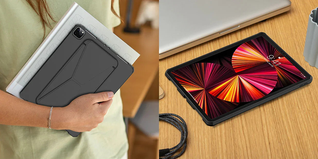 Itskins Spectrum Stand Case For iPad Pro 11 (1st, 2nd, 3rd & 4th Gen.) - Black - Tashqila Itskins Spectrum Stand Case For iPad Pro 11 (1st, 2nd, 3rd & 4th Gen.) - Black - Tashqila